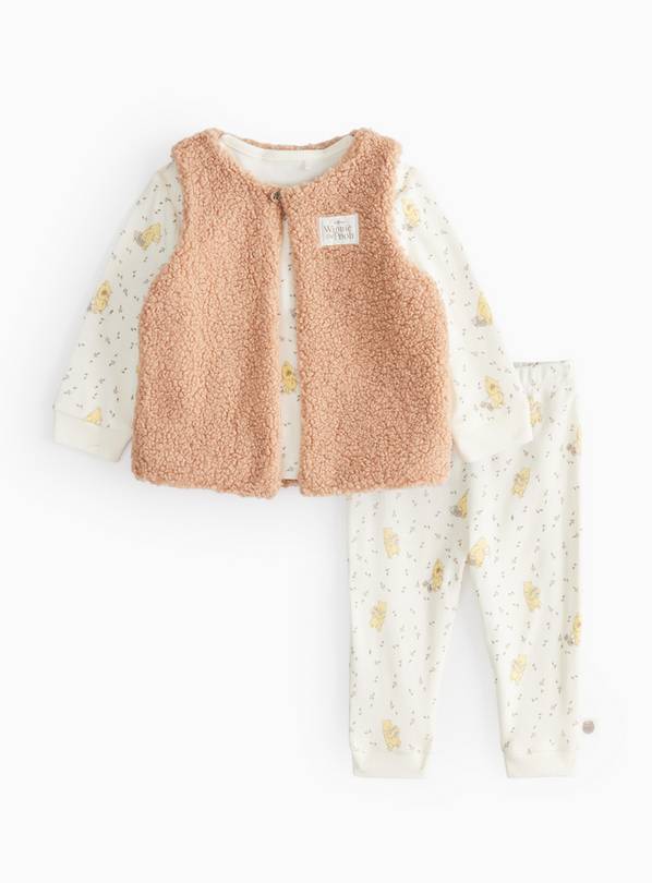 Winnie The Pooh Borg Gilet 3 Piece Set 18-24 months